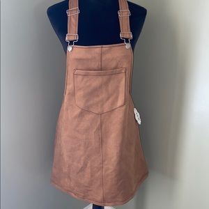 Tan Buckle Pocket Dress